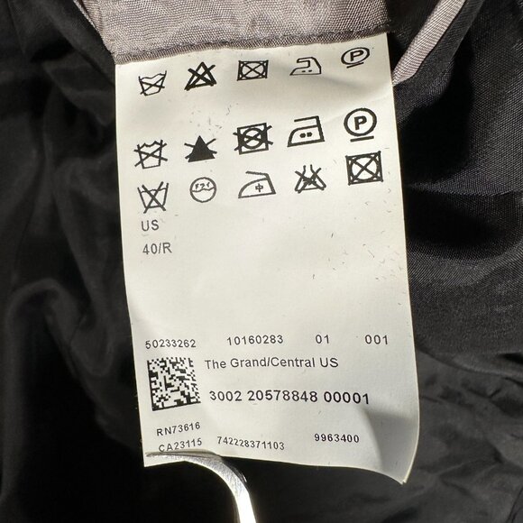 Hugo Boss Blazer Men Size 40R Black 100% Wool Made in USA The Grand Central US - Picture 11 of 14